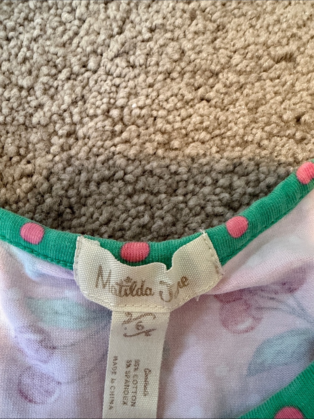Matilda Jane Girls' Pink Cherry Print Tiered Dress - Picture 2 of 2